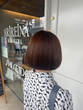 アリレイナ美容室 鎌倉店(ARIREINA) 鎌倉大人ショートボブ顔回りレイヤーカットくびれショート４０代
