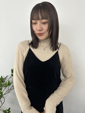 ディッシィ 立川(D'ICI) 顔まわりカット/Gray Brown