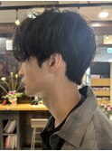 メンズカット波巻きパーマツイスパシャドウフェザー