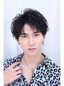 オーシャントーキョー 仙台(OCEAN TOKYO) アップバンクメンズパーマ短髪スパイラル刈り上げツーブロック