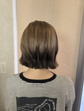 イリエヘア 川口(irier hair) くびれボブエンドカラー【薬師神】