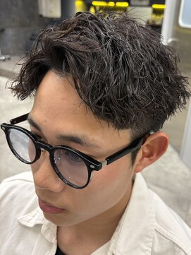 アップバングショート×ツイストスパイラル