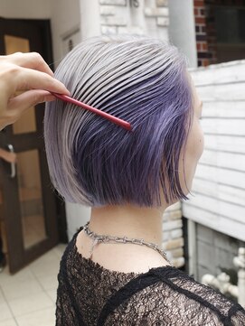 !ダブルカラーハイトーンケアブリーチデザインカラー#原宿