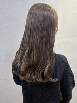 シュリット(schritt) ヘーゼルベージュカラー ブリーチなし透明感カラー渋谷momoko