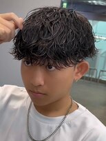 エルマーク 松山(L-MARK) ツイストスパイラル/メンズ/学割/フェザーパーマ/センターパート