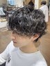 【モテ髪】　波巻きパーマ+カット　15000円