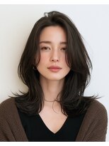 アイビー(ivy)&nbsp;シックミディアムレイヤーカット上品レイヤーカット30代40代50代