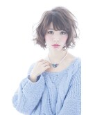 【ALLURE】透明感ホワイトショコラ×カールボブショート