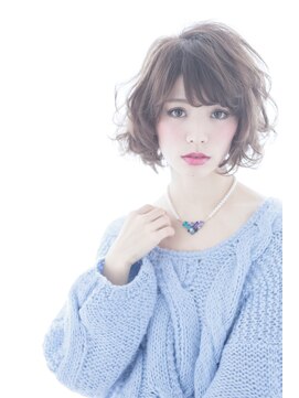 アリュールヘアー ルーチェ(ALLURE hair luce) 【ALLURE】透明感ホワイトショコラ×カールボブショート