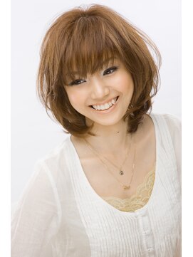 アニュー エアー(anew aeir) ゆるふわローレイヤー内巻きパーマボブ