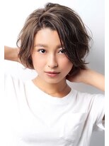 リアン(lien)&nbsp;〈lien.相楽顕〉ウエーブショート　デザインカラー　ローライト