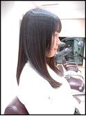 カット＋海洋深層水縮毛矯正ストレート（クリスタル縮毛矯正）