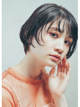 エンクス(enx) 丸みショートボブ×黒髪