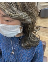 ルシード スタイル レクラ 栄生店(L'UCIDO STYLE L'eclat)&nbsp;白髪ぼかしのコントラストハイライト