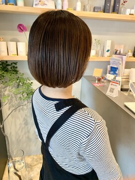 ホーム(HOME) 【HOME 下北沢】ミニボブ×柔らかベージュ