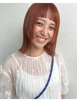 シーク(seek)&nbsp;【seek菜月】オン眉オレンジハイトーン【長野 松本】