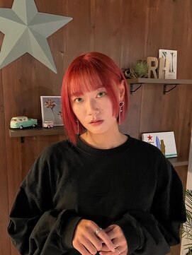 カリフ 大船(calif.) 【calif.】レッド×ショートボブ