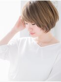 センター北/髪質改善/ハイトーンカラー×マッシュボブショートd