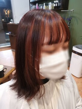 ピンプニー(Pimpny) ☆【ブリーチ無し】インナーカラー☆