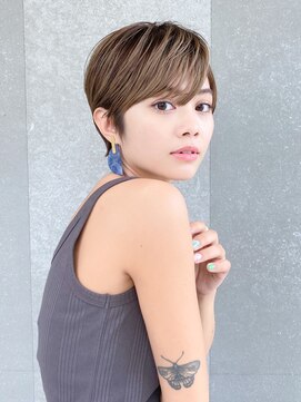 ロンド レグリーズ 立川(Lond leglise) ショート×顔周り×前髪×シルキーベージュ×グレージュカラー