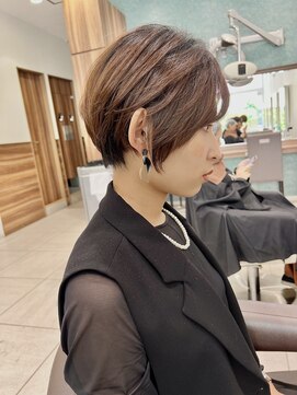 アッシュ 豊田店(Ash) 【担当：高下将一】丸みショートボブ艶カラー　￥１１０００