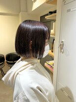 ベルバイリトル(belle by little)&nbsp;パツっとミニボブ　ラベンダーブラウン