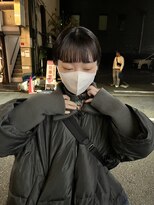 カフ(CAF)&nbsp;CAF FUKO 黒髪/ワイドバング/コンパクトショート/大阪/心斎橋