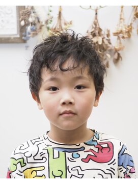 倶楽部ヘアーズ 醍醐本店(HAIR'S) キッズカットおしゃれパーマ風アレンジ/伏見/醍醐/学生/子供