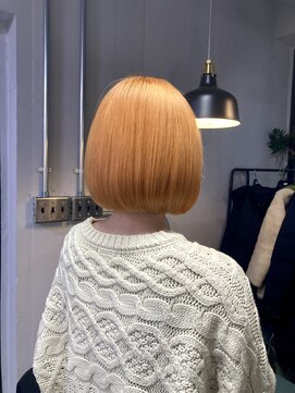 ロク 高田馬場(lok) 美髪オレンジボブ【高田馬場 lok】