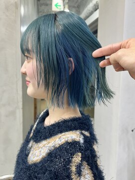 キラ 原宿(KILLA) イヤリングカラー_デザインカラー_レイヤーカット_ウェットヘア