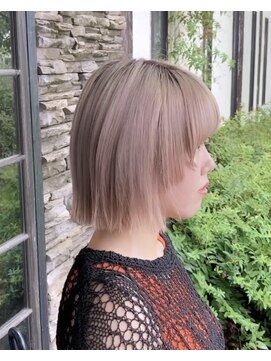 ルプラ ガーデン(le-pla garden) ミルクティーベージュ#ダブルカラー#ブリーチ#切りっぱなし#豊橋