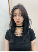 髪質改善＊内巻きウルフレイヤーフェミニンロング＊【Zina難波】