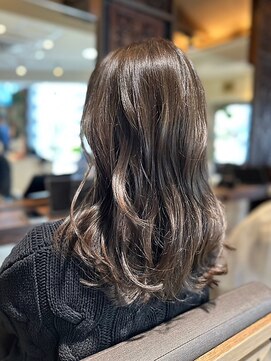 ヘアリゾート粋 ティガ 池袋店(tiga) 艶髪ゆるふわセミロング/巻き髪/透明感ショコラブラウン