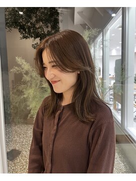 ヘアーアンドスパ メル(hair&spa m.e.l by origami) オリーブカラー