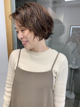 リタ(LITA) 【LITA】ショートボブ×ニュアンスパーマ　◎細