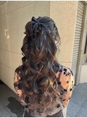 ハーフアップ