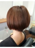 ナチュラルラウンドショート30代、40代、50代