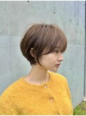 大人可愛い20代30代40代丸みショートボブ