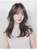 大人可愛いくびれセミロング