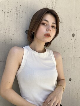 ヴィオットバイサロン(Viot by Salon) ヘイリーボブ 切りっぱなしボブ 肩ラインボブ 縮毛矯正 20代30代