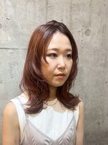 リズム(RHYTHM) ロングレイヤー×ピンクベージュ