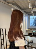 ★ブリーチなし暖色コーラルオレンジワインレッドピンクレッド
