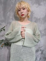 アポロ 横浜駅店(apollo)&nbsp;xカラー/ホワイトグレージュ/レイヤーカット/チェリーブラウン