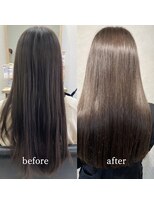 エルプラスヘアー(L+hair)&nbsp;20代30代40代髪質改善トリートメント艶感ストレート透明感ロング