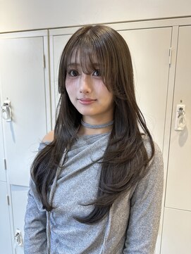 ジーナ 渋谷駅前(Zina) オリーブベージュ＋レイヤーカット