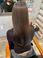 クレエ ヘアー デザイン(creer hair design)&nbsp;大人可愛い透明感立体感グレージュ×艶カラーエアストレート20代
