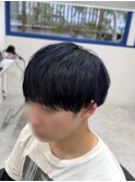 王道マッシュ×ネイビー