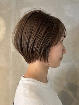 キリ 逗子(kiri) 逗子葉山透明感カラーハンサムショートボブイルミナカラーm98