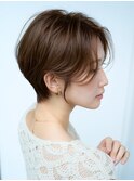 前髪なし大人ショート30代40代50代 【AIN.表参道】川原大地