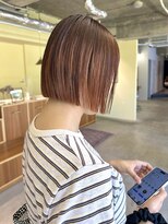 ロジェ(loje)&nbsp;20代30代40代 ナチュラルオレンジブラウン/インナーカラーボブ
